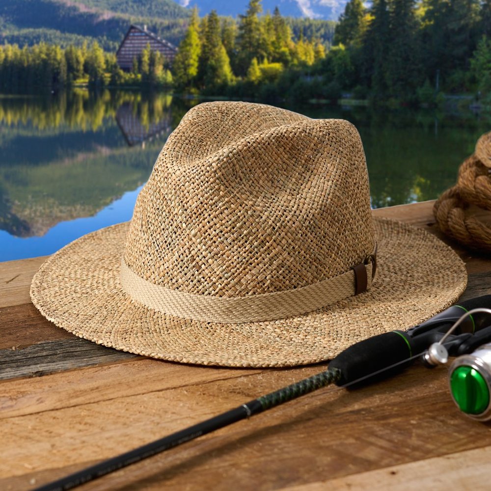 17710 Safari twisted linen straw hat